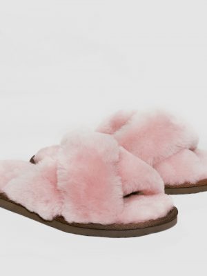 SLIPPERS CROSS  PINK