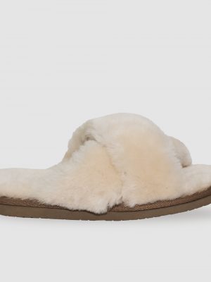 SLIPPERS CROSS BEIGE