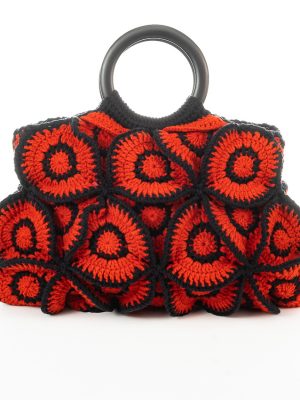 FLOWER BAG RED-BLACK