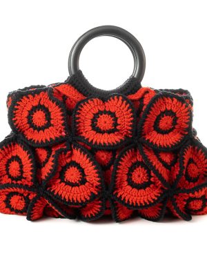 FLOWER BAG RED-BLACK