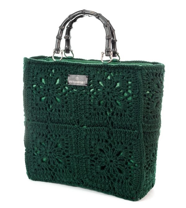 TOTE GLAM GREEN BOTTLE