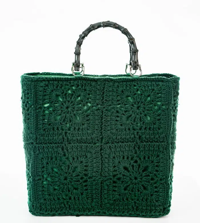 TOTE GLAM GREEN BOTTLE