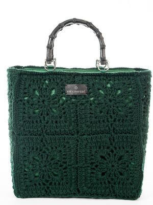 TOTE GLAM GREEN BOTTLE