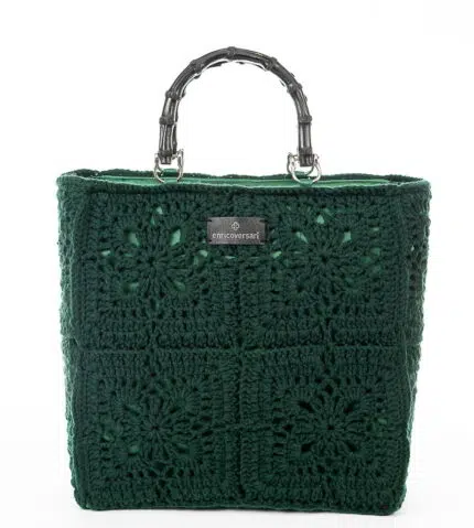 TOTE GLAM GREEN BOTTLE