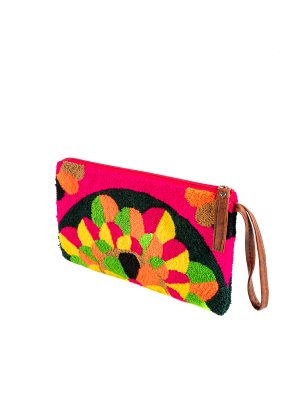 POCHET WAYUU FUSCHSIA AND ORANGE