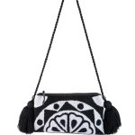 POCHETTE WAYUU BLACK AND WHITE