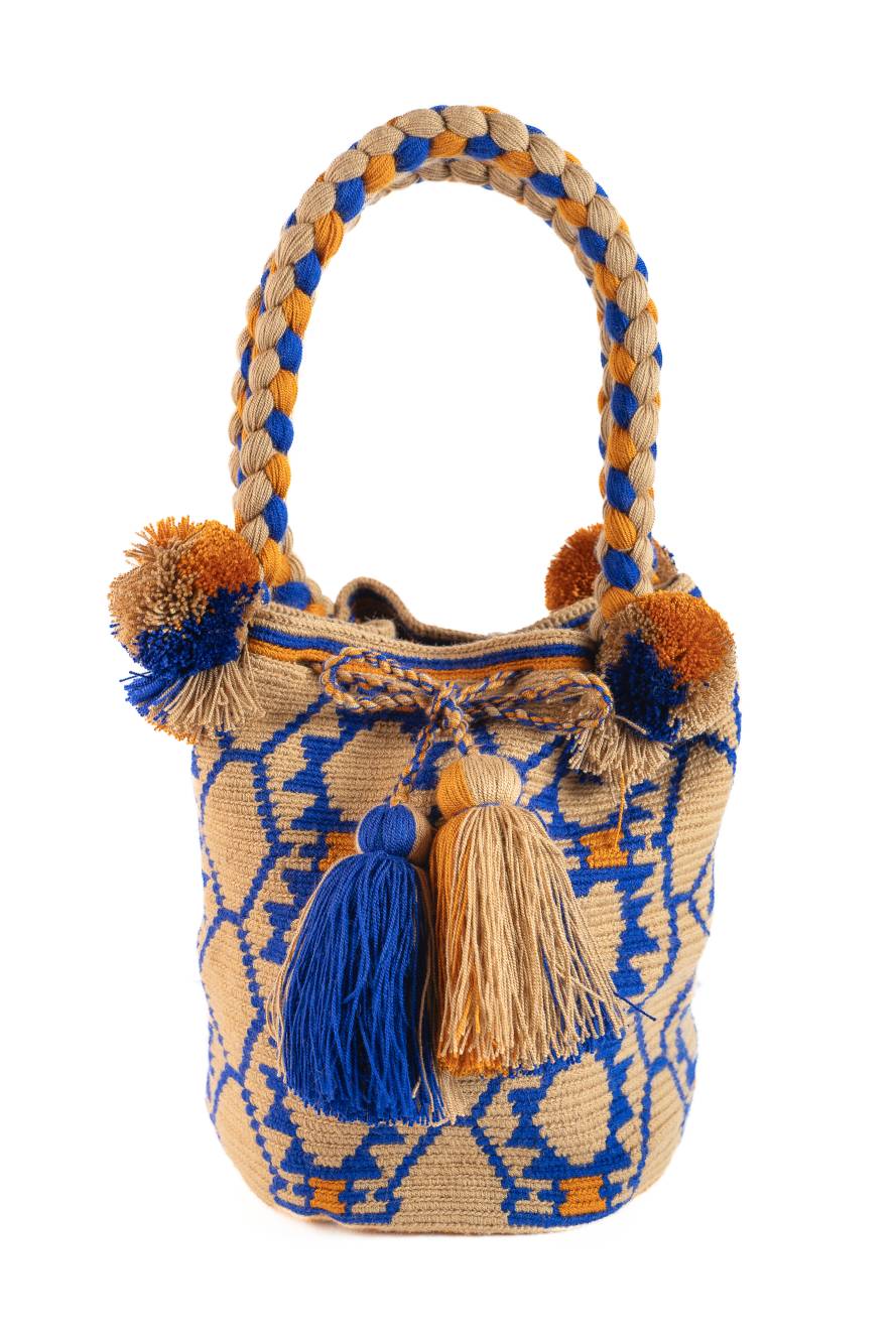 BOLSOS BLUE ORANGE E BEIGE