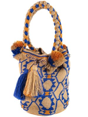 BOLSOS BLUE ORANGE E BEIGE