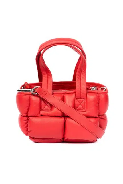 PUFFER BAG MINI ROSE RED