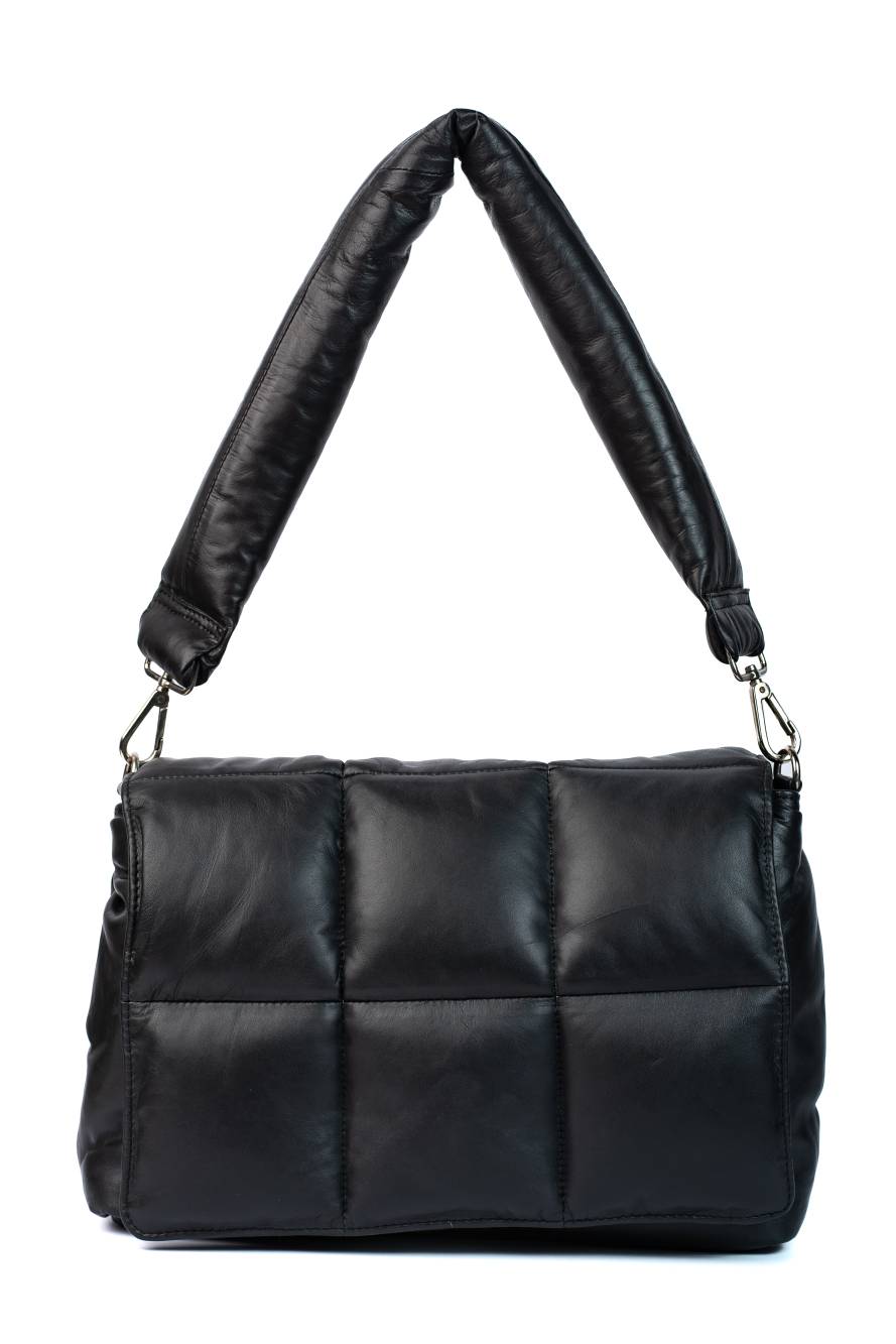 PUFFER BAG TOTE BLACK