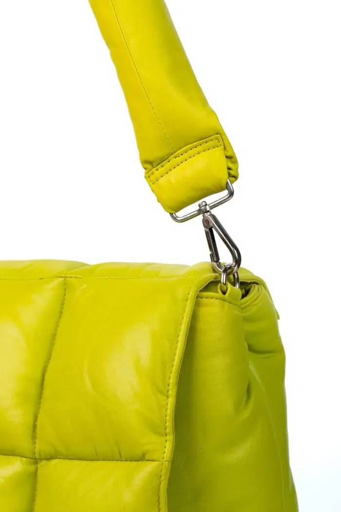 PUFFER BAG TOTE LIME