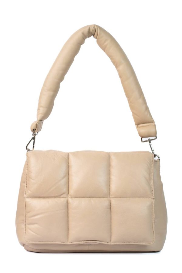 PUFFER BAG TOTE BEIGE