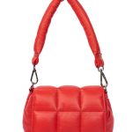 PUFFER BAG HAND ROSE RED