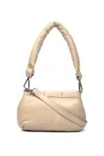 PUFFER BAG HAND BEIGE