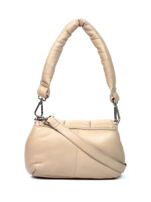 PUFFER BAG HAND BEIGE