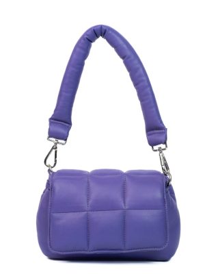 PUFFER BAG HAND PURPLE