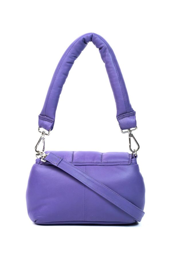 PUFFER BAG HAND PURPLE