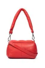 PUFFER BAG HAND ROSE RED