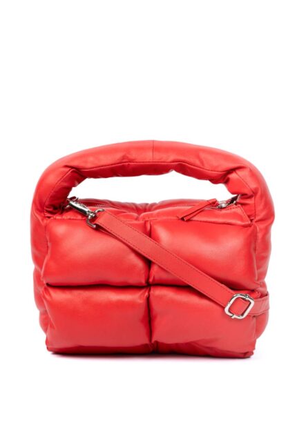 PUFFER BAG HOBO RED