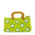 FLOWER BAG WITH WOODEN HANDLE